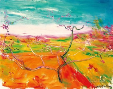 Peach Blossom in Long Quan Modern Oil Paintings